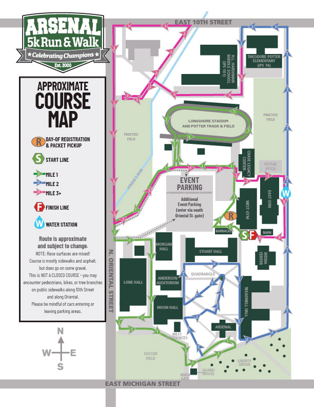 Arsenal 5k Course Map